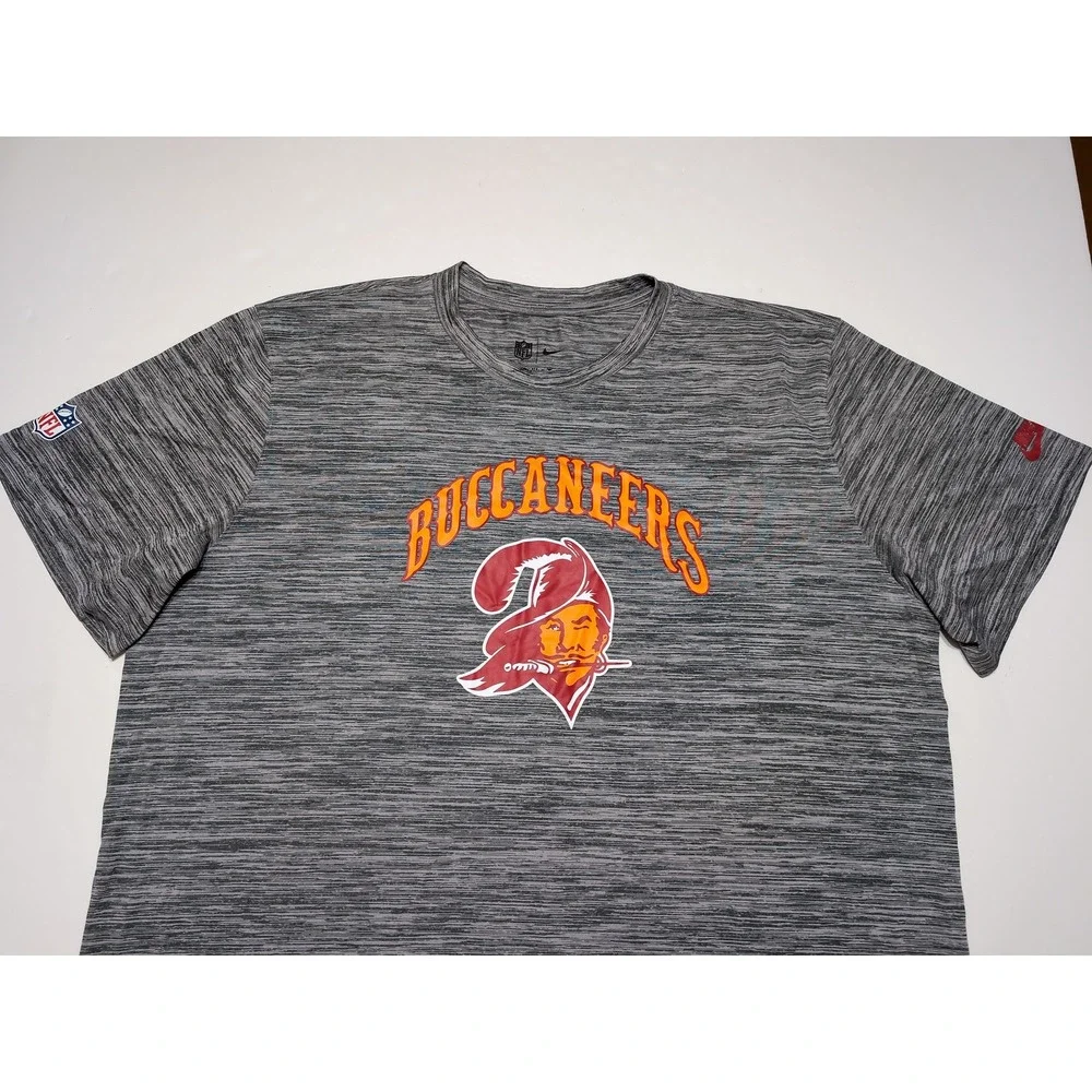 NIKE Tampa Bay Buccaneers Performance Shirt Mens XXL Gray Retro Throwback Logo